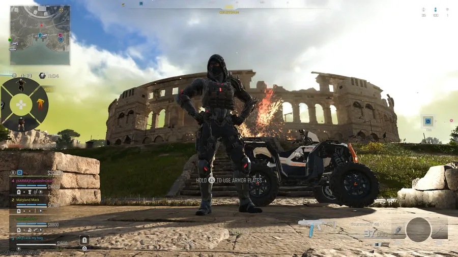 Player screenshot of the Polaris Sportsman at Avalon · Colosseum
